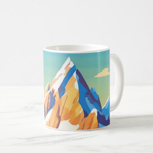 Magische Berge Kaffeetasse (VorderseiteRechts)