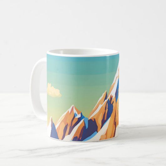 Magische Berge Kaffeetasse (Vorderseite Links)
