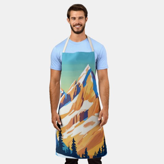 Magische Berge Schürze (Getragen)