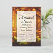 Magische Bernsteinwälder Probe Abendessen Einladung (Stehend Vorderseite)