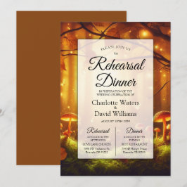 Magische Bernsteinwälder Probe Abendessen Einladung