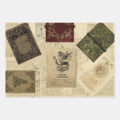 Magische Bestien aus Drachen, die sich selbst anpa Geschenkpapier Set (Vorderseite 3)