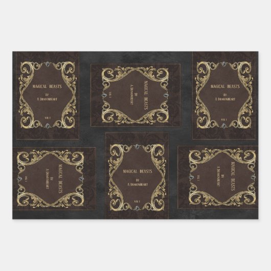 Magische Bestien aus Drachen, die sich selbst anpa Geschenkpapier Set (Vorderseite 2)