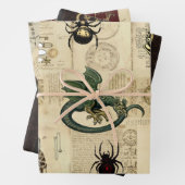 Magische Bestien aus Drachen, die sich selbst anpa Geschenkpapier Set (Beispiel)