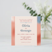 Magische Blasen der Liebe: Märchenhafte Hochzeit Einladung (Stehend Vorderseite)