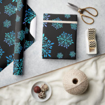 Magische blaue Ästhetische Schneeflocken