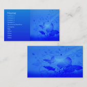 Magische blaue Visitenkarte (Vorne/Hinten)