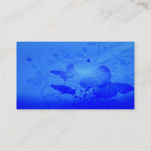 Magische blaue Visitenkarte (Rückseite)