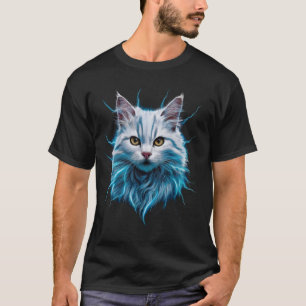 Magische Blitze Kat Cool Feline Fantasy Niedlich K T-Shirt
