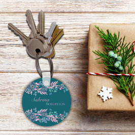 Magische Blooms Personalisieren Schlüsselanhänger