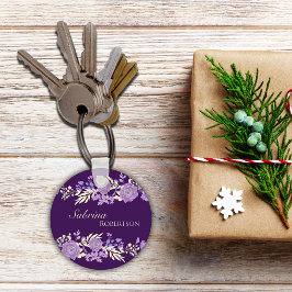 Magische Blooms Personalisieren Schlüsselanhänger