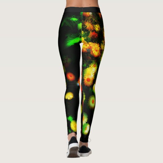 Magische Blume funky Leggings (Rückseite)