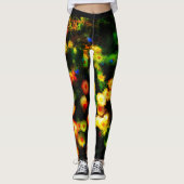 Magische Blume funky Leggings (Vorderseite)