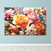 Magische Blume Kunstmalerei Schönheit Leinwanddruck (Insitu (Holzboden))