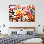 Magische Blume Kunstmalerei Schönheit Leinwanddruck (Insitu (Schlafzimmer))