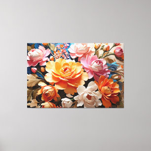 Magische Blume Kunstmalerei Schönheit Leinwanddruck