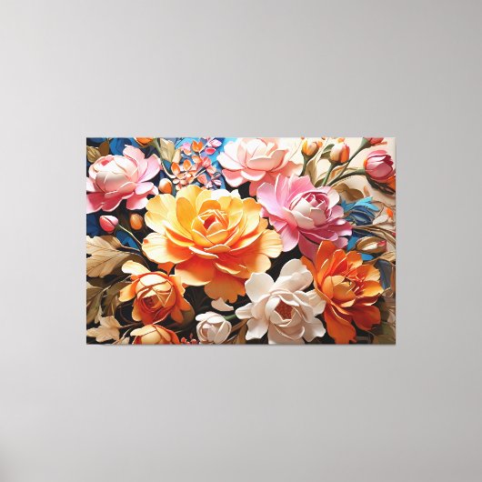 Magische Blume Kunstmalerei Schönheit Leinwanddruck (Vorderseite)