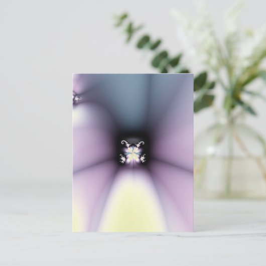 Magische Blume Postkarte (Stehend Vorderseite)