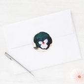 Magische Blume Print Classic Round Sticker (Umschlag)