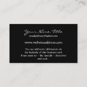 Magische Blumen-Fantasie-Geschäfts-Karten der Visitenkarte (Rückseite)