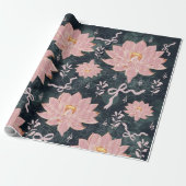 Magische Blumen mit Glitter-Design Geschenkpapier (Ungerollt)