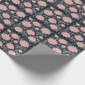 Magische Blumen mit Glitter-Design Geschenkpapier (Ecke)