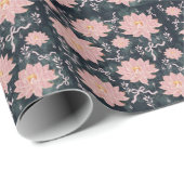 Magische Blumen mit Glitter-Design Geschenkpapier (Rolleneckpunkt)