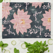 Magische Blumen mit Glitter-Design Geschirrtuch (Gefaltet)