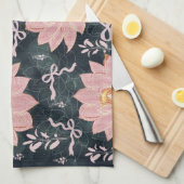 Magische Blumen mit Glitter-Design Geschirrtuch (Viertel Falte)