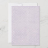 Magische Blumengebäck Princess Babydusche Invita Einladung (Rückseite)