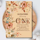 Magische Blüte 1. Geburtstag Party Einladung