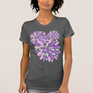 Magische Blüten Lila Blumen T-Shirt