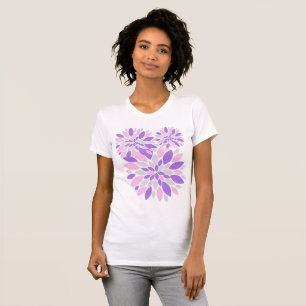 Magische Blüten Lila Blumen T-Shirt