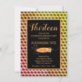 Magische Bohemische Feather Geburtstag Einladung (Vorderseite)