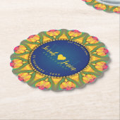 Magische Bohemische Sonnenblumenmonogramm Untersetzer (angewinkelt)