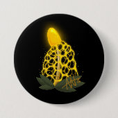 Magische Bridal Veil Funkelnd Gelbes Pilz Button (Vorderseite)