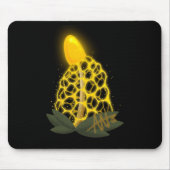 Magische Bridal Veil Funkelnd Gelbes Pilz Mousepad (Vorne)