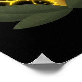 Magische Bridal Veil Funkelnd Gelbes Pilz Poster (Ecke)