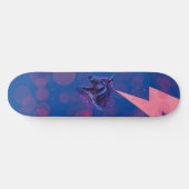 Magische Bubbles Fantasy Einhorn Pink Lighting Skateboard (Horizontal)