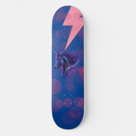 Magische Bubbles Fantasy Einhorn Pink Lighting Skateboard