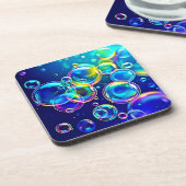 Magische Bubelfarben Getränkeuntersetzer (Linke Seite)