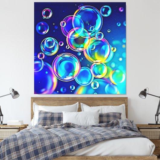 Magische Bubelfarben Leinwanddruck (Insitu (Schlafzimmer))