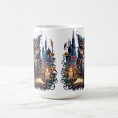 Magische Bücher-Eule Kaffeetasse (Mittel)