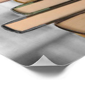 Magische Bücher mit Drachen und Burgposter Poster (Ecke)