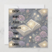 Magische Bücher Save The Date (Rückseite)