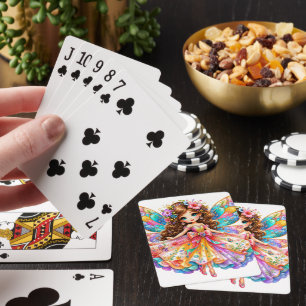 Magische Bunte Feen Digital Clipart - Süße Fantasi Spielkarten