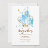 Magische Burg Burg Einladung (Vorderseite)