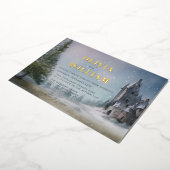 Magische Burg Hochzeit Folieneinladung (Gedreht)