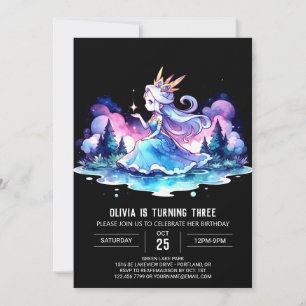 Magische Burg Princess Birthday Einladung