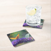 Magische Butterfly-Party-Untersetzer Rechteckiger Pappuntersetzer (Vor Ort)
